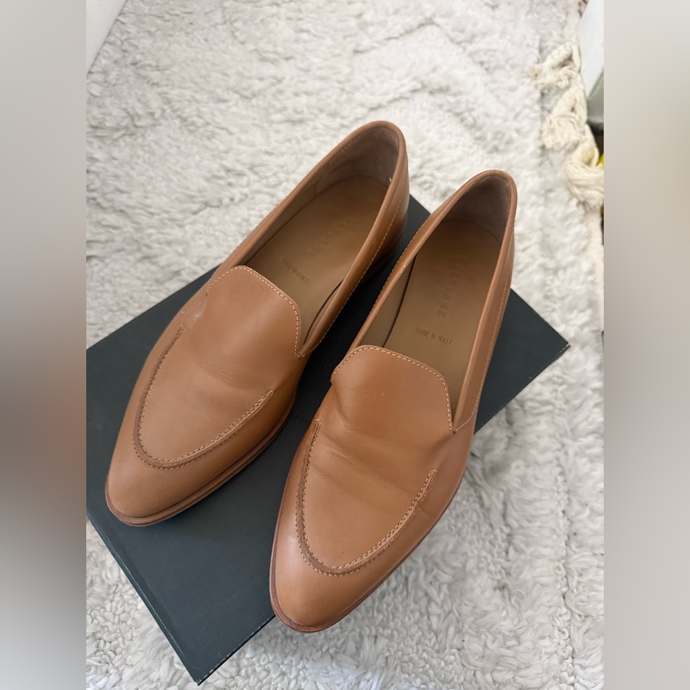 Everlane Women's Tan Leather Loafers 6 - Picture 3 of 5